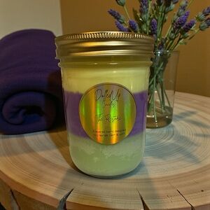 The Restore Candle | Layered Mason Jar Soy Candle | Eucalyptus Lavender Lemon